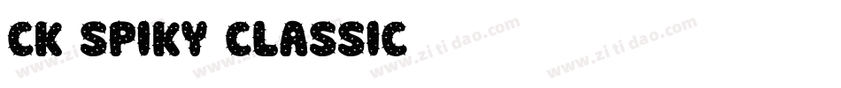 CK Spiky Classic字体转换